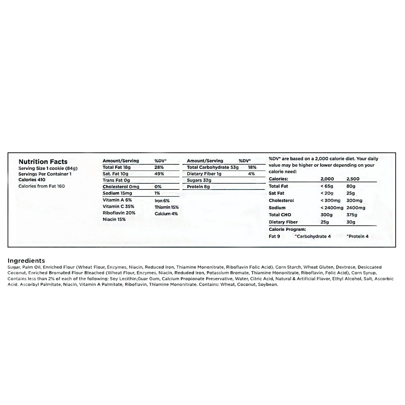 400 Calorie SOS Millennium Emergency Ration (Blueberry) - SOS Food Lab