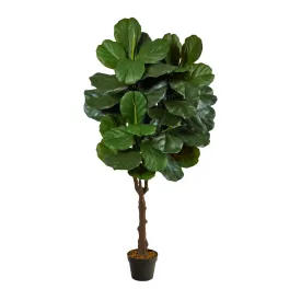 4.5’ Fiddle Leaf Fig Artificial Tree (Indoor/Outdoor)