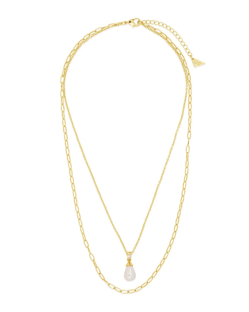 Baroque Pearl & Chain Layered Necklace