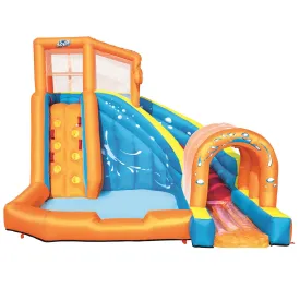 Bestway H2OGO! Hurricane Tunnel Blast Inflatable Kids Water Park Pool with Slide