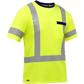 Bisley 313M1118X-Y/2X ANSI Type R Class 3 X-Back Short Sleeve Shirt