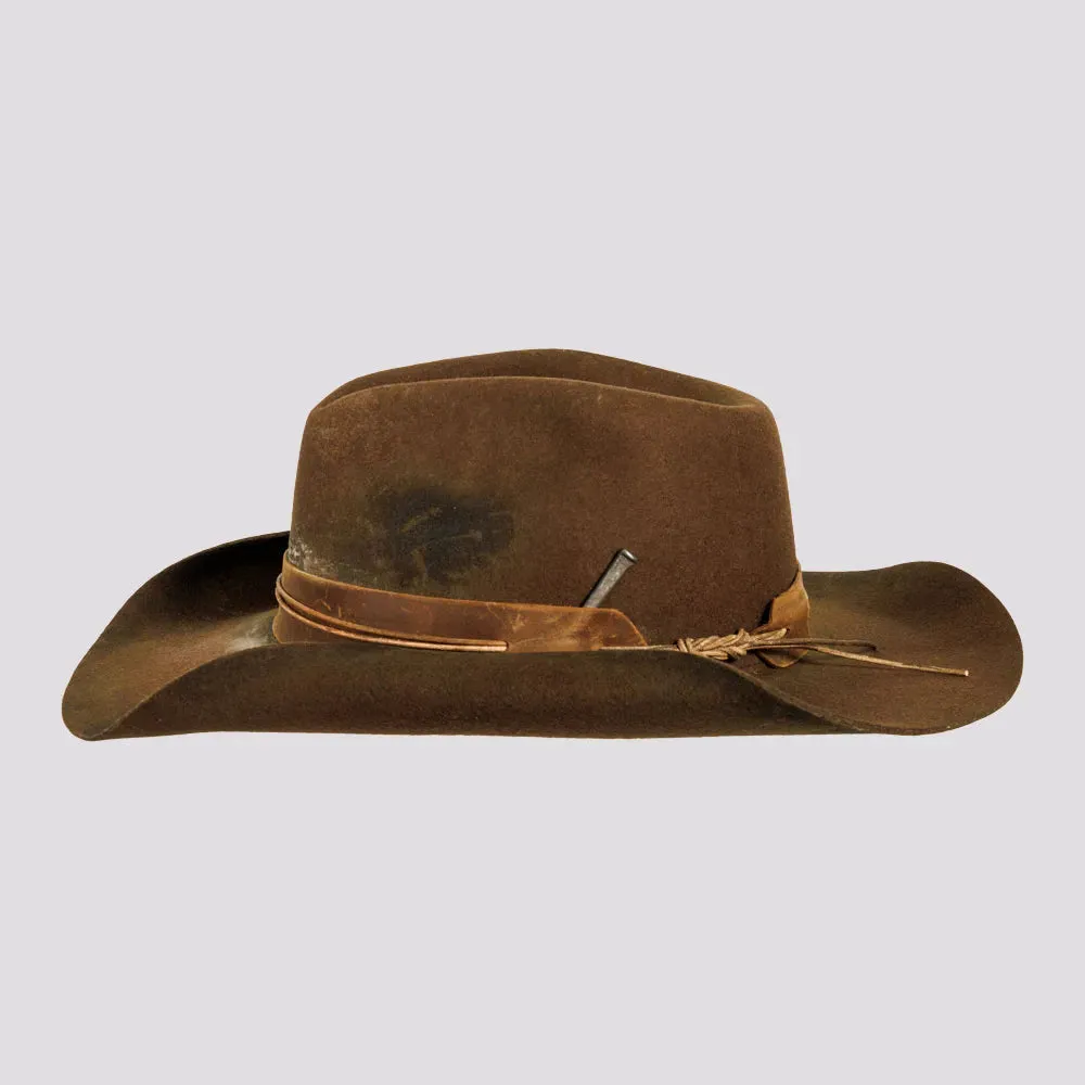 Bronson | Womens Distressed Wool Felt Cowgirl Hat