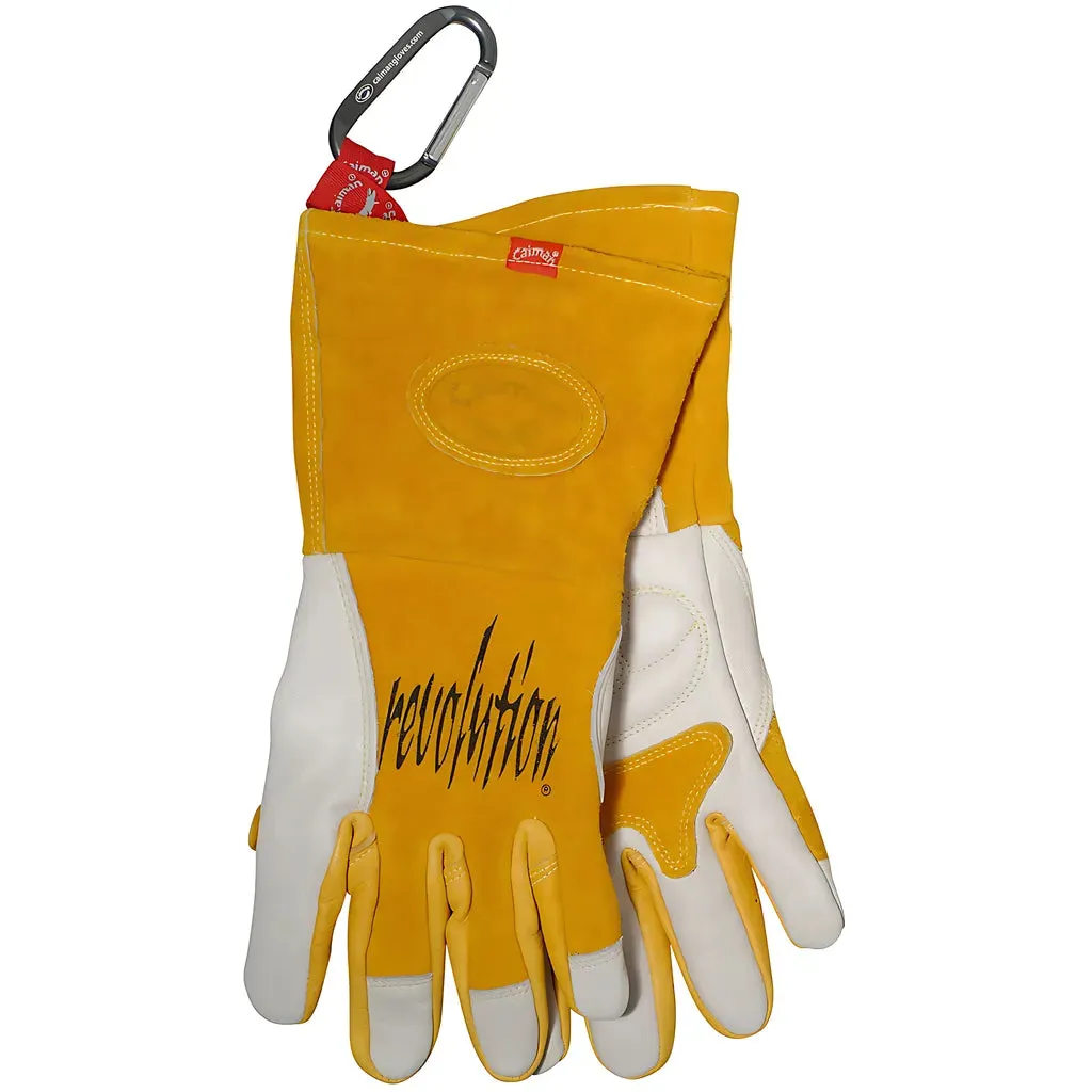 Caiman 1810-6 Premium Cow Grain MIG/Stick Welder's Glove with Two-Layer Insulated Back