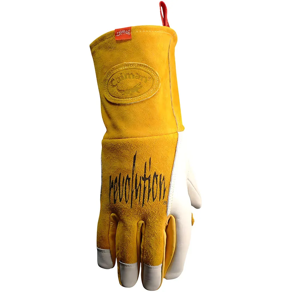 Caiman 1810-6 Premium Cow Grain MIG/Stick Welder's Glove with Two-Layer Insulated Back