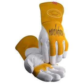 Caiman 1810-6 Premium Cow Grain MIG/Stick Welder's Glove with Two-Layer Insulated Back