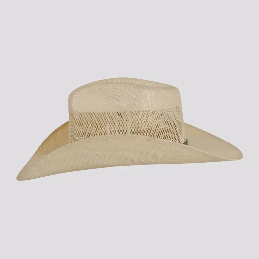 Caleb | Mens Vented Crown Canvas Western Cowboy Hat