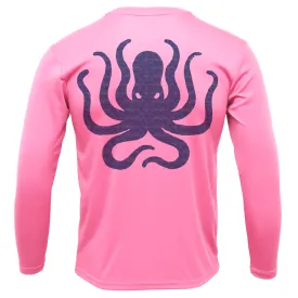 Catalina Island, CA Kraken Girl's Long Sleeve UPF 50  Dry-Fit Shirt