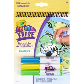 Color & Erase Activity Pad, Dinosaurs