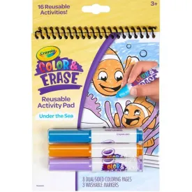 Color & Erase Activity Pad, Under the Sea