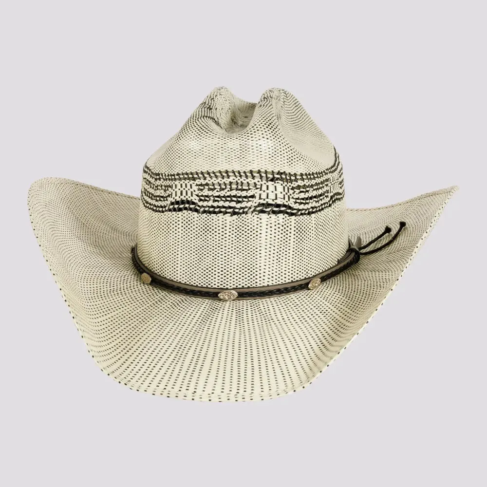 Curly | Mens Woven Western Bangora Straw Cowboy Hat