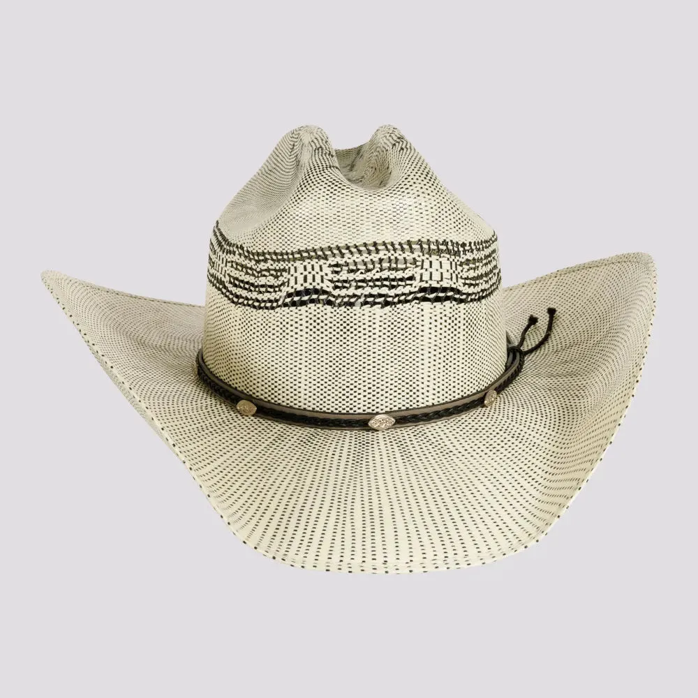 Curly | Mens Woven Western Bangora Straw Cowboy Hat