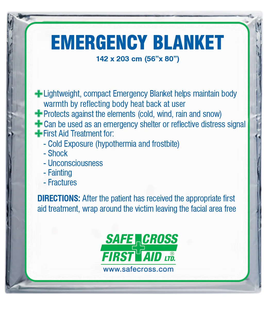 EMERGENCY BLANKET - FOIL/MYLAR