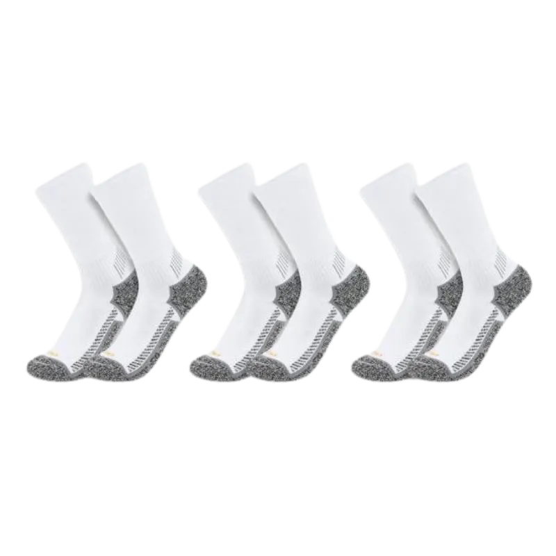 Force Midweight Crew Sock 3 Pack | Black, White