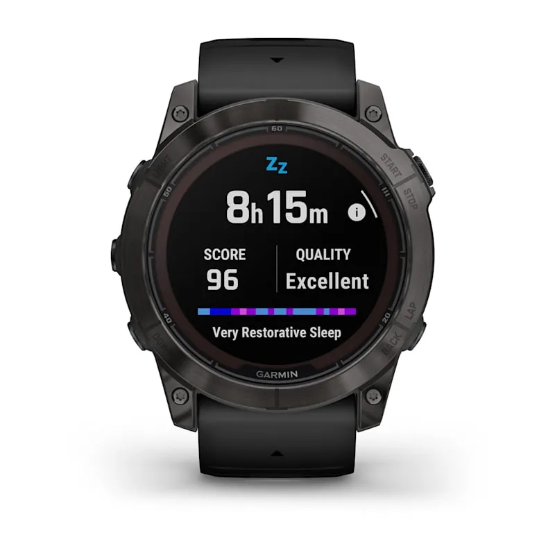 Garmin fēnix® 7X Pro Sapphire Solar Edition Carbon Gray Titanium with Black Band