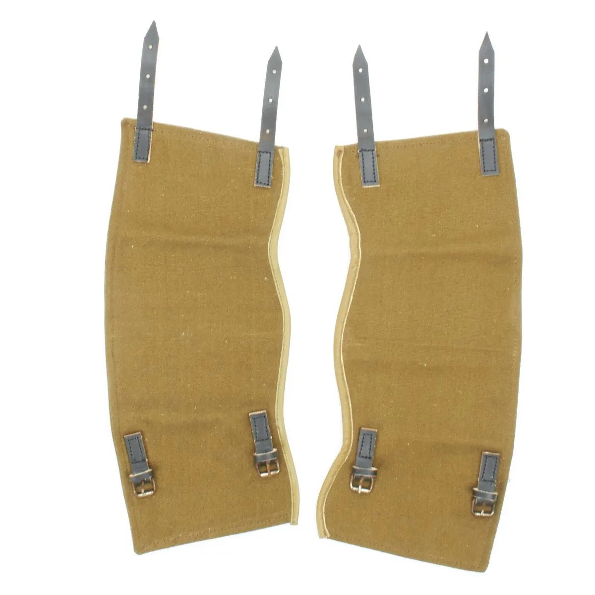 German WWII Wehrmacht Field Green Canvas Gaiters