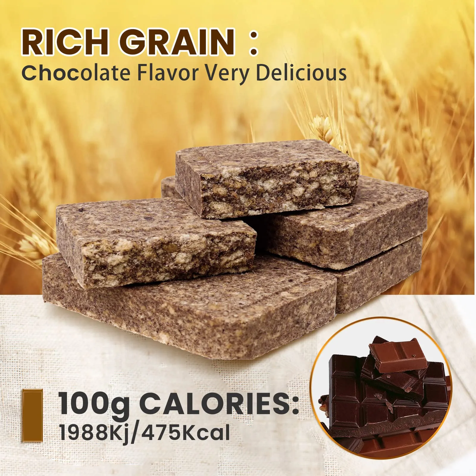 High Energy Ration Bars - Multi Vitamin and Chocolate (2 Pack)