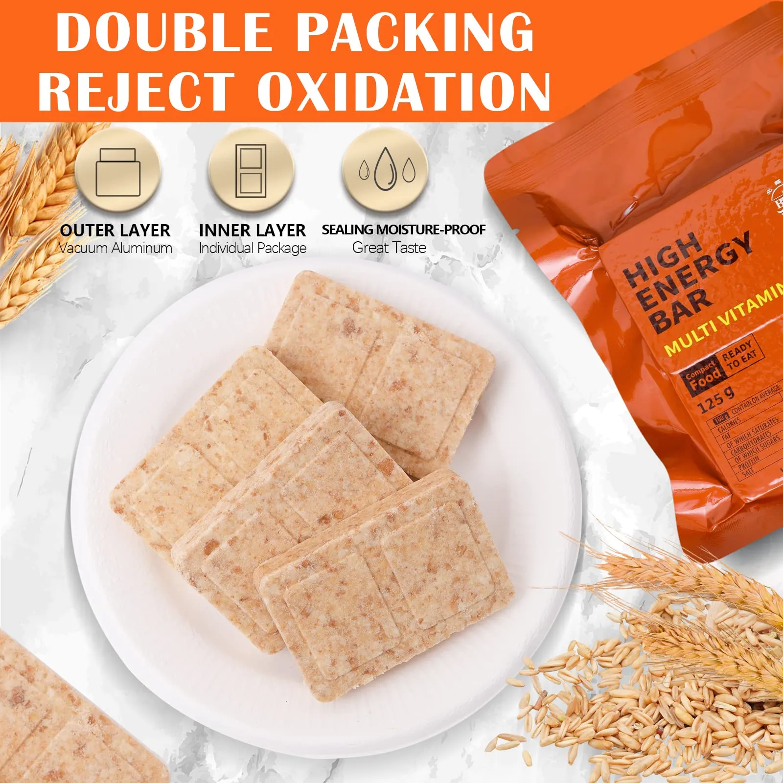 High Energy Ration Bars - Multi Vitamin and Chocolate (2 Pack)