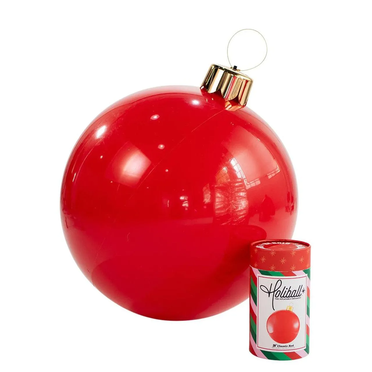 Holiball® - The Inflatable Ornament (30" Classic Red)