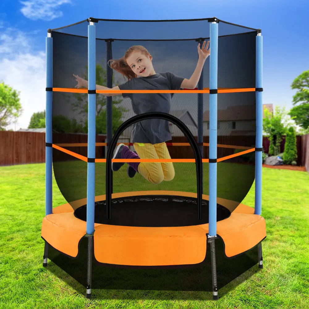 Kids 4.5ft Trampoline Round Children Enclosure Safety Net Padding Gift