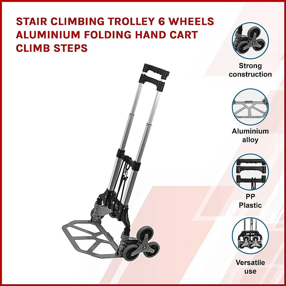 Lightweight Aluminium Stair Climbing Trolley 60kg Load Capacity