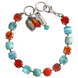 Mariana "Serengeti" Silver Plated Must-Have Everyday Crystal Tennis Bracelet, 4252 M1079