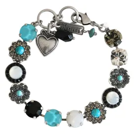 Mariana "Zanzibar" Silver Plated Lovable Mixed Element Crystal Bracelet, 4045/1 m1081