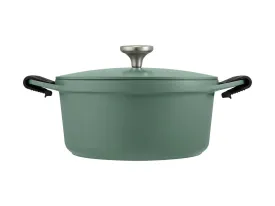 Maxwell & Williams Agile Non-Stick Casserole 24cm / 4.2L Sage Gift Boxed