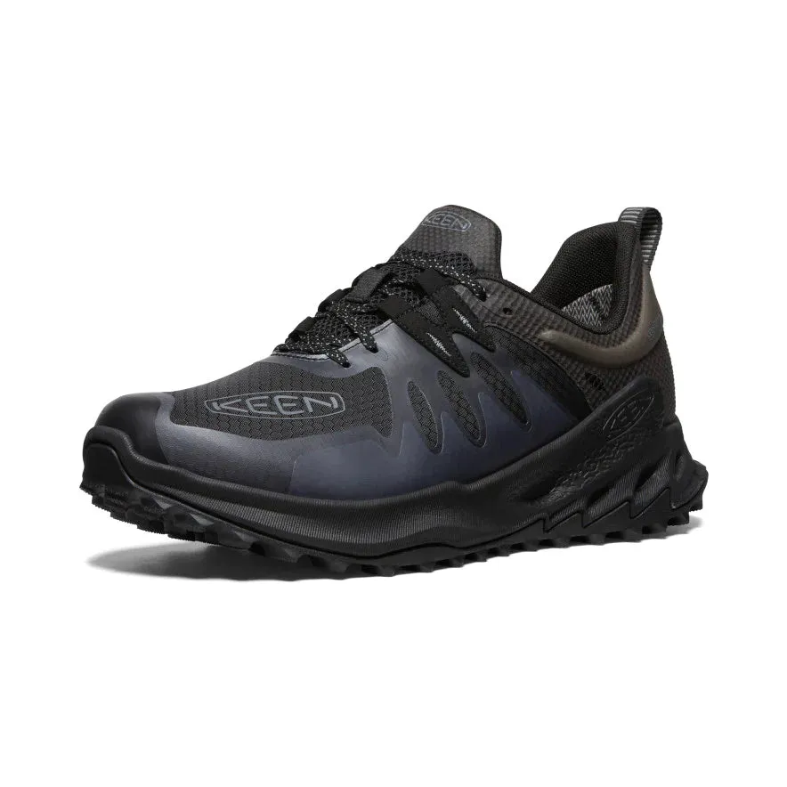 Men's Keen Zionic Waterproof Hiking Shoe Color: Black/ Steel Grey