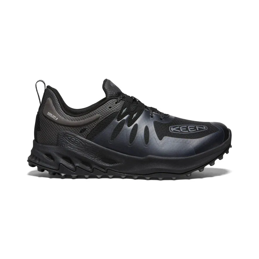 Men's Keen Zionic Waterproof Hiking Shoe Color: Black/ Steel Grey