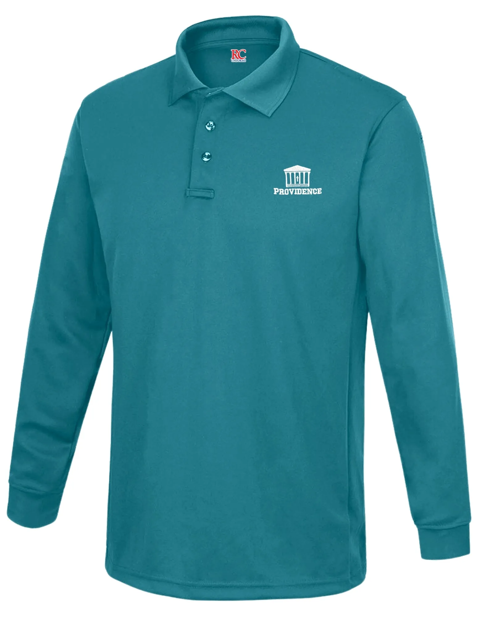 Moisture-Wick Long Sleeve Polo Shirt