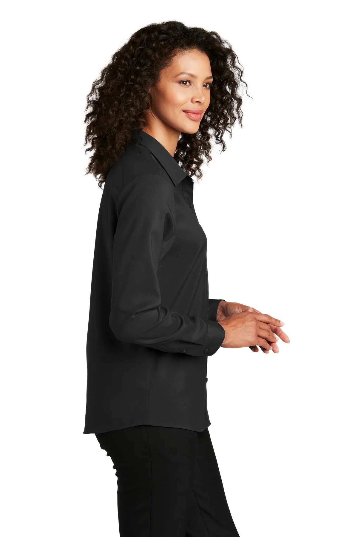 Port Authority ® Ladies Long Sleeve Performance Staff Shirt LW401