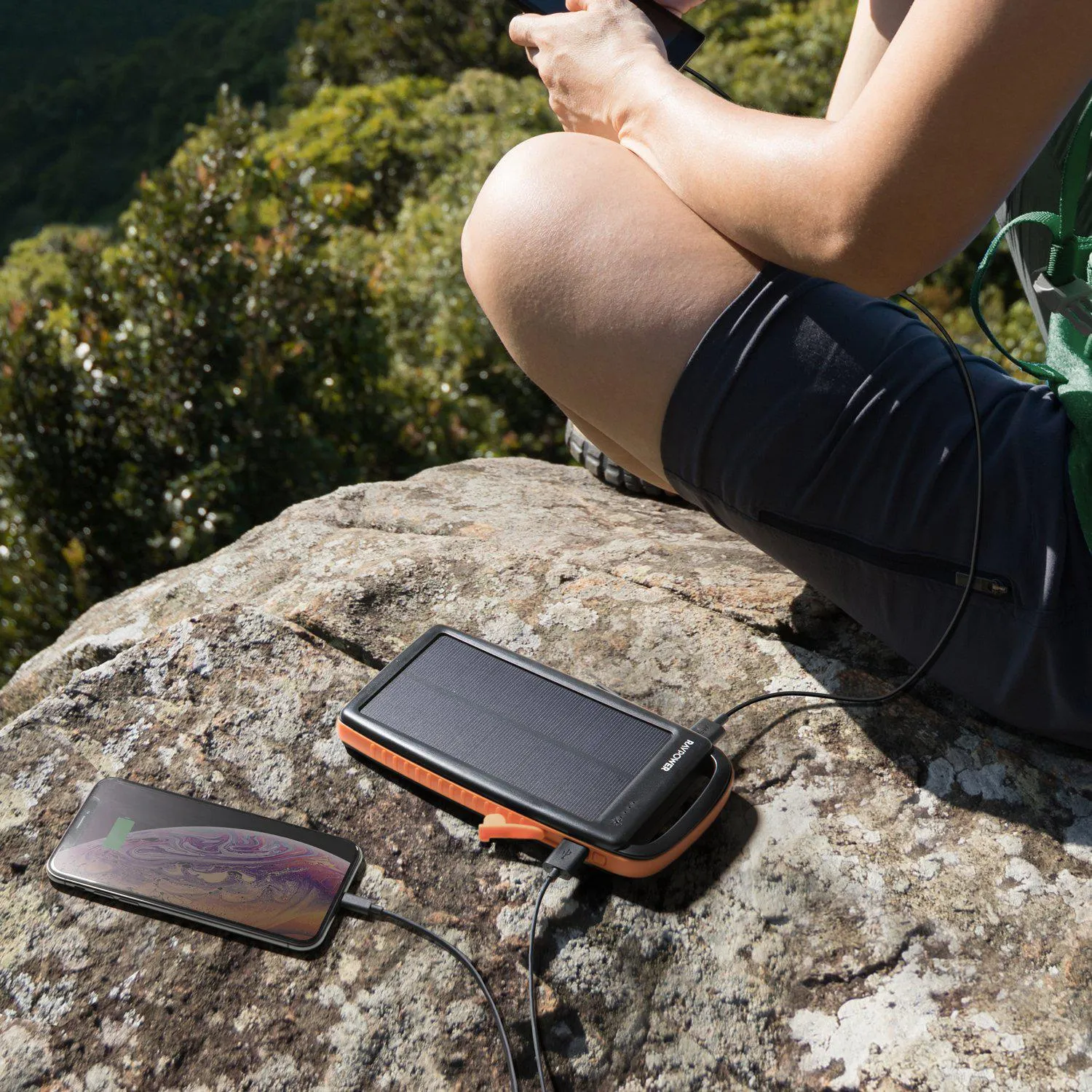 RAVPower 20000mAh Portable Charger Solar Power Bank