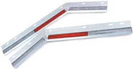 Reflective Rust-Proof Mud Flap Holder Set - 24 Bent