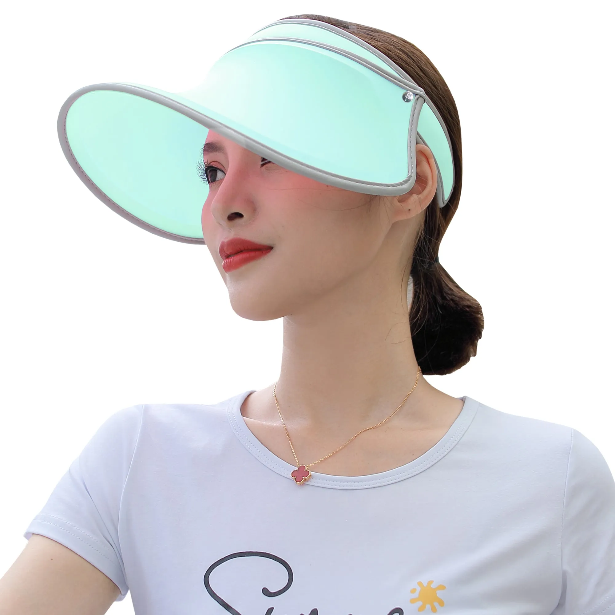 Sidiou Group Anniou Women UPF 50 Sun Hat Summer Visor Sun Cover Hat UV Protection Cap Beach Cap Long Brim Cap