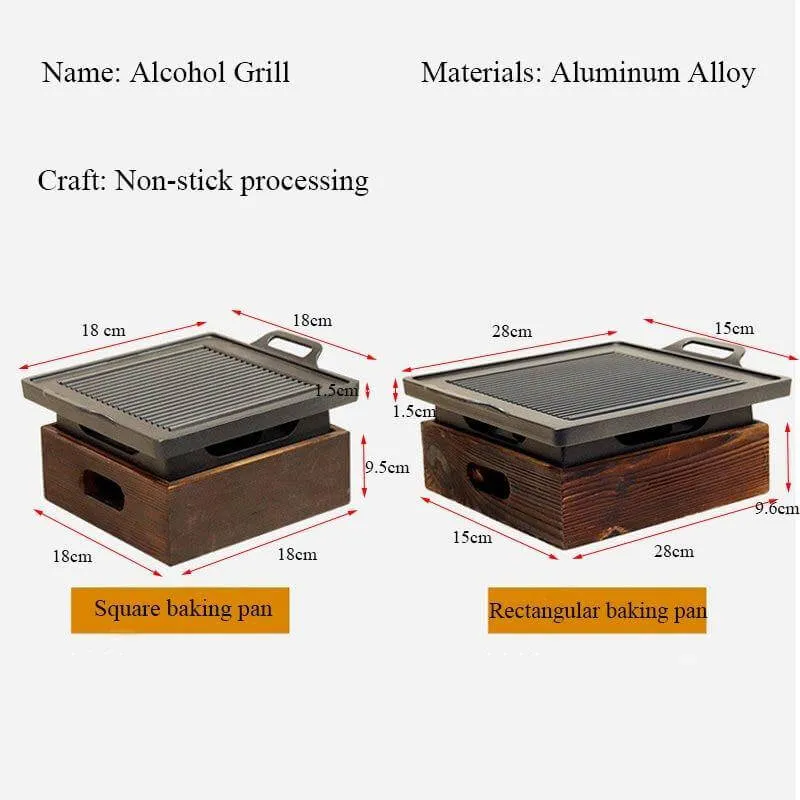 Smokeless Portable Japanese Non-Stick BBQ Grill