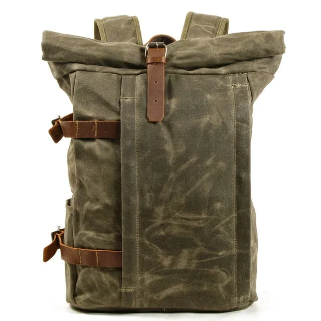 Urban Rider Premium Oil Waxed Canvas Backpack